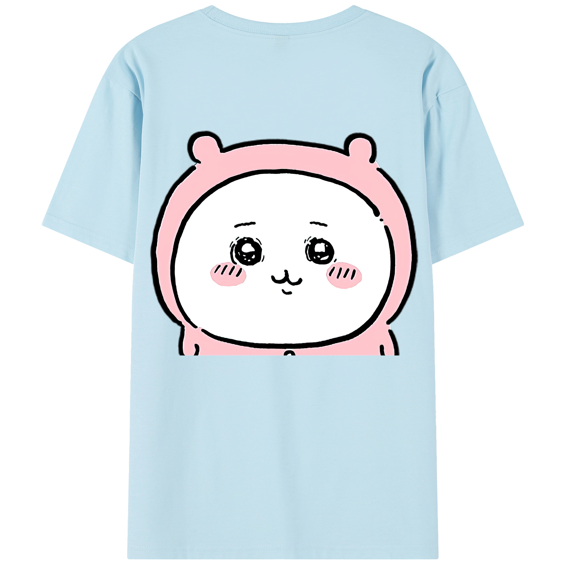 （画像用） ちいかわ ちいかわ Chii-kawa chiikawa 綿100％半袖Tシャツ（背面プリント）